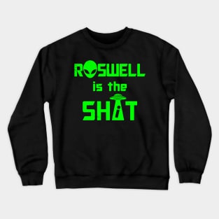 Funny Retro Vintage Alien UFO Roswell Conspiracy Theory I Love Aliens Slogan Crewneck Sweatshirt